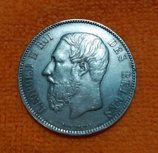 BELGIO 5 FRANCHI LEOPOLDO I°