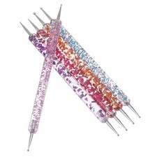  5 Pcs Kit Professionale Per Unghie Penne Con Strass Decorazione Manicure