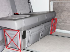 Brandrup UTILITY borse per box letto anteriore in VW T6.1 / T6 / T5 California