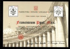 VATICANO 2012 RESTAURO COLONNATO PIAZZA SAN PIETRO FOGLIETTO ** MNH