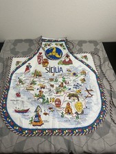 Vintage Sicilia Italy Map