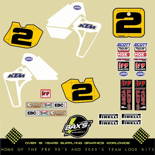 Kit decalcomanie ktm 500 - decalcomanie,