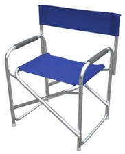 SEDIA POLTRONA REGISTA IN ALLUMINIO COLORI BLU PLAYA