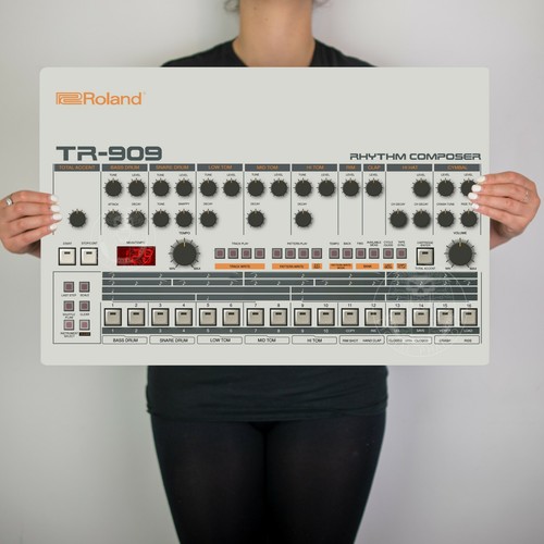 Tr909 drum machine retro - retro, synth