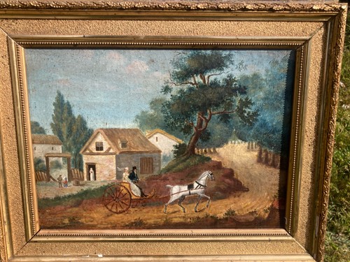 Tableau ancien t - tableau, mariage