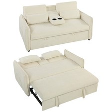 HOMCOM 3 in 1 Divano Letto 2
