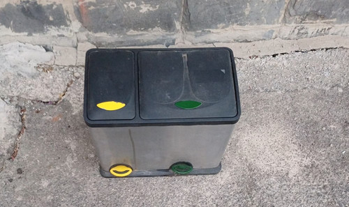 Bidone doppio con pedale - doppio, per