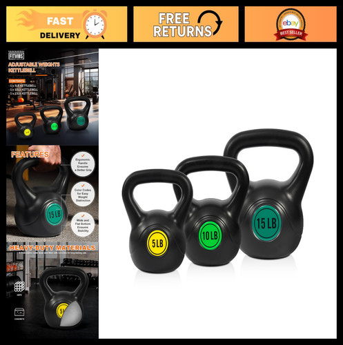Set kettlebell regolabile per - set,