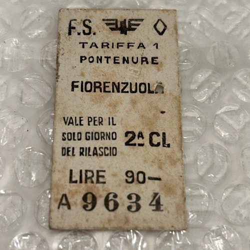 Biglietto ferrovie dello stato - biglietto,