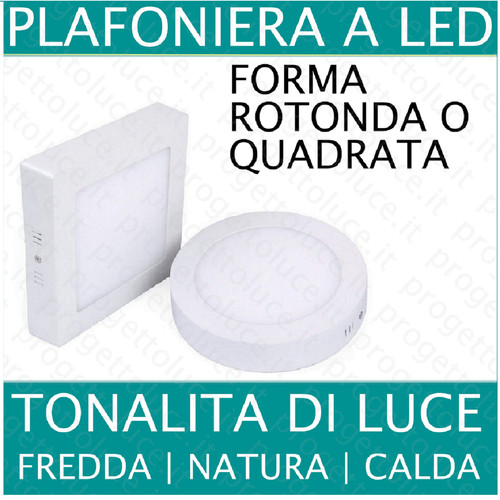 Plafoniera faretto faro led - plafoniera,