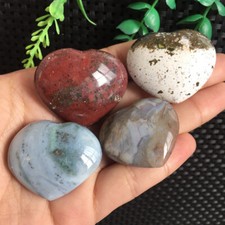 75g 4pcs Ocean Jasper Heart