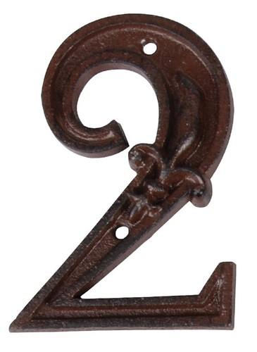 Numero civico ghisa 2 - numero,