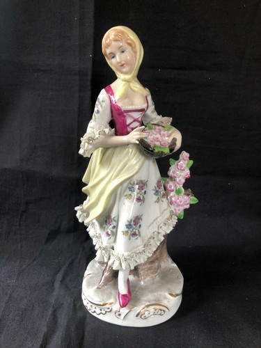 Antica figurina porcellana - figurina, in