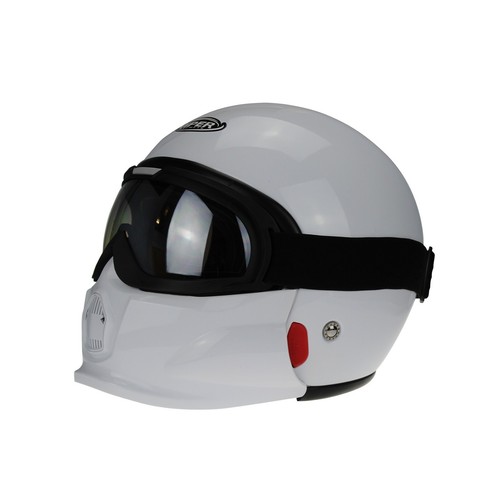 Casco moto viper - casco, bianco