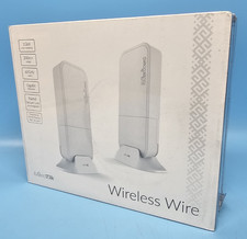 New, Mikrotik  RBwAPG-60adkit Wireless Wire 1GB 200m+ Range 60GHz Gigabit Eth.