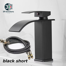 Waterfall Basin Faucet Black