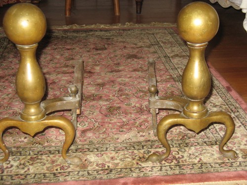 Camino sfera ottone ghisa - in,