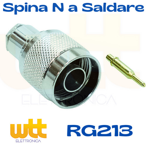 Connettore spina maschio n - spina,