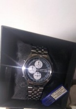 Seiko 7t32 Vintage Anni 80 Crono Alarm Fondo Di Magazzino