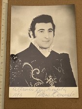 Vittorio Terranova tenore Foto autografo con dedica  1973