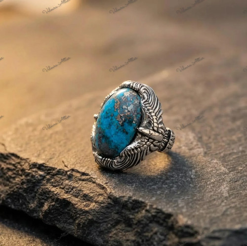 Anello uomo turchese - uomo, in