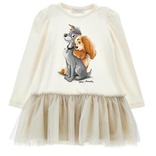 Monnalisa abito bambina panna - abito,