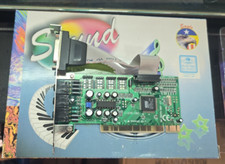 SCHEDA AUDIO PCI CHIP ESS ES1938 VINTAGE NUOVA CON SCATOLO CD MANUALE