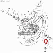 PARAOLIO MOZZO RUOTA LATO