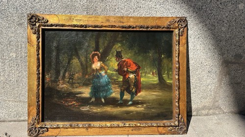 Eugenio lucas óleo sobre - Óleo,
