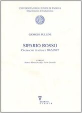 Sipario rosso. Cronache teatrali (1965-1997)