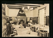 Cartolina Sala Buoi /Kr. Oschatz, caffè diurno di consumo casa di caccia Siegfried 