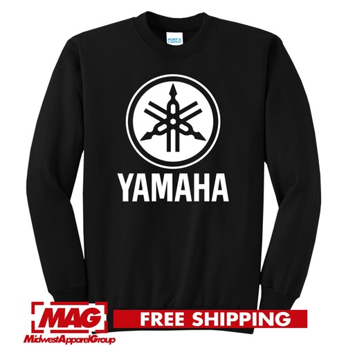 Felpa yamaha girocollo nera - felpa,