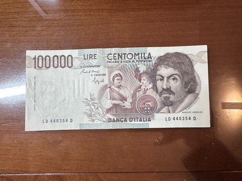 Banconota lire 100000 - banconota,