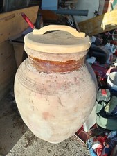 COPPIA DI ORCI / GIARE / ZIRU IN TERRACOTTA DI FATTURA ITALIANA alte 95 cm CVORR