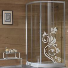 wall stickers adesivo murale adesivi fiori farfalle vetro box doccia bagno a0015