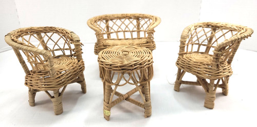 Mobili bambola vintage - , vimini