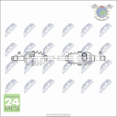 Semiasse ajs per fiat panda - per,