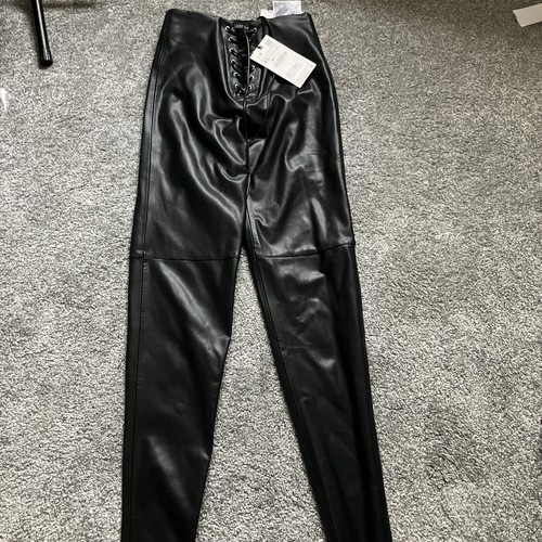 Pantalone zara ecopelle - zara, xs