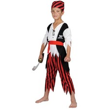 Costumi malvagi ragazzo naufragio pirata