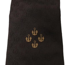 Cravatta Gucci in seta nera stretta mai usata originale senza scatola vintage...