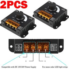 2X LED Dimmer Switch DC 12-24V