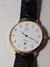 Orologio da polso Revue Prestige Quartz anni 50 data quadrante 33 mm, ottime condizioni 