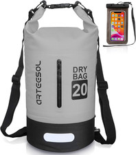 Borsa Impermeabile 5L/10L/20L/30L Waterproof Dry Bag Zaino Sacca Stagna Con Dopp