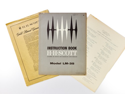 Manuale istruzioni scott - h.h.,
