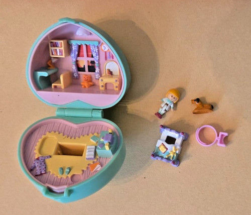 Polly pocket green heart - polly,