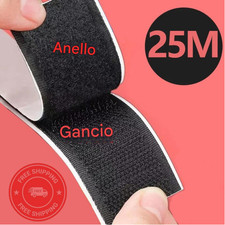 Nastro Velcro Autoadesivo in Nylon – Strisce 30mm 5metri per Fai-da-Te e Hobby
