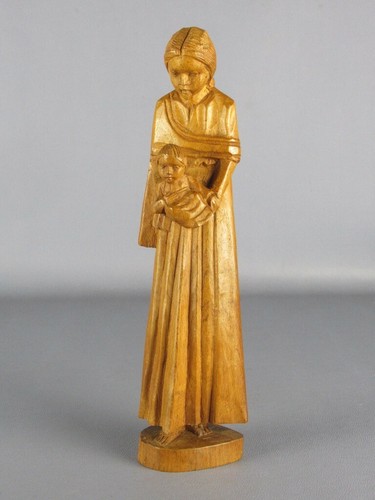 Vintage statua legno figura - legno,