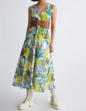 Vestito in cotone a fantasia