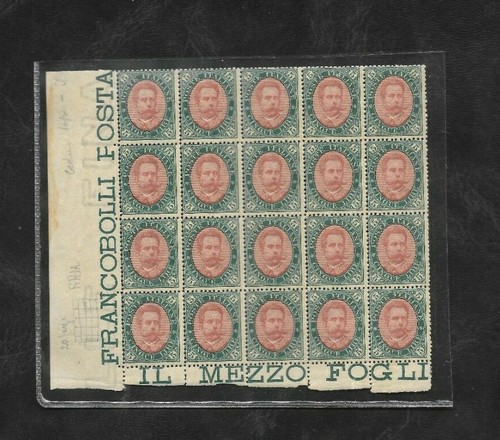 Regno 1889 blocco lire - blocco,