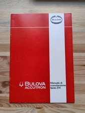 Bulova accutron serie 214 Manuale di manutenzione 
